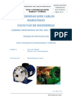 Tipos y Diferencias Entre Bombas y Turbinas