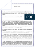 Composición Estructural y Quimica de Las Frutas