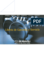 Libreta de Mantenciones Subaru