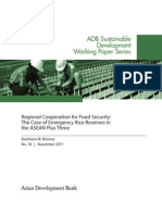 Regional Cooperation For Food Security: The Case of Emergency Rice Reserves in The ASEAN Plus Three (No. 18)