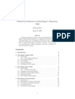 Numerical Solutions of SCHR Odinger's Equation, TB2: Neill Lambert April 18, 2001