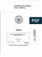 Naval Postgraduate School Monterey, California: Vietnam and The Spratly Islands Dispute Since 1992