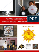 Navajo Solar Light Project Summary and Operational Report