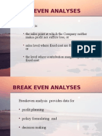 Break Even Analysis