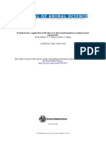 Experiments Technical Note: Application of The Box-Cox Data Transformation To Animal Science