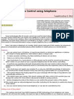 Device Control Using Telephone: Nagabhooshan S. Shet