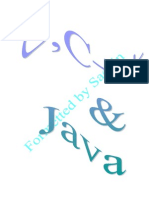 C, C++ & Java