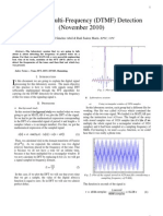 Dual Tone Multi-Frequency (DTMF) Detection