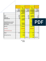 Costing Sheet