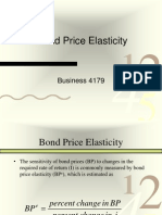 Bond Price Elasticity and Duration