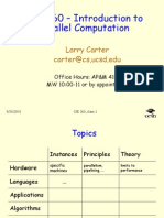 CSE 260 - Introduction To Parallel Computation: Larry Carter Carter@cs - Ucsd.edu