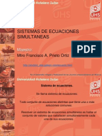 Sistemas de Ecuaciones Simultaneas