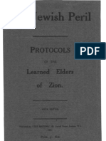 The Jewish Peril - Protocols of The Learned Elders of Zion - 5th Ed - 107pgs (1921)