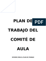 Plan de Trabajo Del Comite de Aula 2