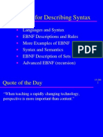 Ebnf: A Notation For Describing Syntax