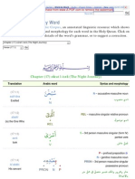 Verse (17:1) - Word by Word: Quranic Arabic Corpus