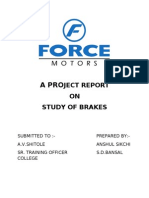 A Pro: Ject Report ON Study of Brakes