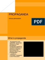 Propaganda: Versus Persuasion