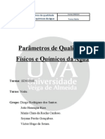 Parâmetros de Qualidade Físicos e Químicos Da Água - FINAL