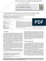 A Framework For Analysing Supply Chain Performance Evaluation Models