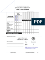 Evaluation Contest: Judge's Guide and Ballot