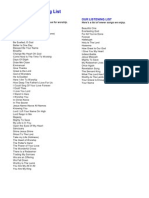 Our Worship Song List
