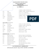 DHU-Major Equipment Specification