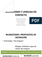 Bilinguismo y Lenguas en Contacto