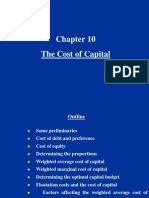 Chapter 10 The Cost of Capital