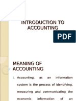 Introduction To Accounting