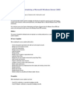 Managing and Maintaining A Microsoft Windows Server 2003 Environment Course Outline