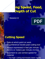 Cutting Speed Feed and