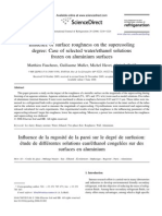 Influence of Surface Roughness On The Super Cooling Degree