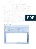 Lesson 1: Getting Familiar With Microsoft Word 2007 Forwindows