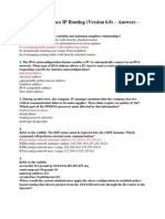 Implementing Cisco IP Routing (Version 6.0) - Answers - 2011 - 2012