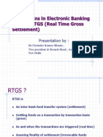 Innovations in Electronic Banking Systen: RTGS (Real Time Gross Settlement)