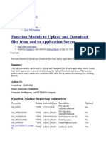 Function Module To Upload and Download Files From and To Application Server