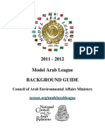 2011 - 2012 Model Arab League Background Guide: Council of Arab Environmental Affairs Ministers