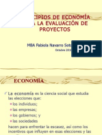 Principios de Economía para Evaluación de Proyectos1