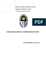 Separata Como Hacer Un Ensayo o Composición de Textos Sobre