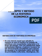 Concepto y Metodo de La Historia Economica