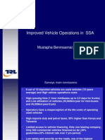 Improved Vehicle Operations in SSA: Mustapha Benmaamar, TRL