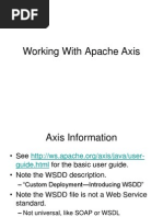 Working With Apache Axis