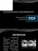 Presentacion Espondilosis Deformante