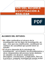 Definición Del Alcance de La Investigación A Realizar