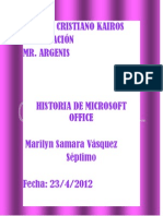 Historia de Microsoft Office