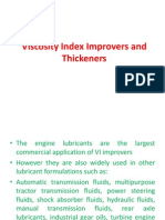 Viscosity Index Improvers and Thickeners