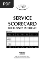 Service Scorecard: For Business Excellence