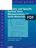 Porosity Specific Surface Area Practice Guide