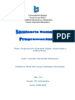 Seminario # 1 Programación